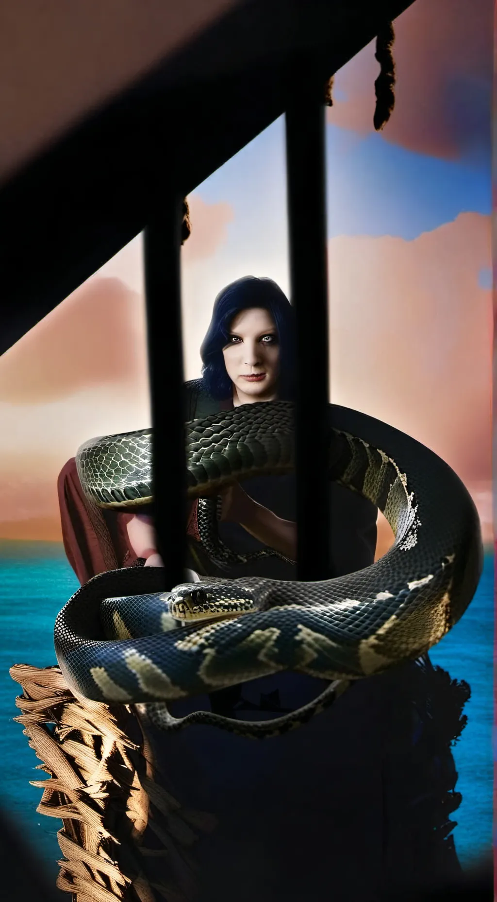 ai character: KAA the python 🐍 background