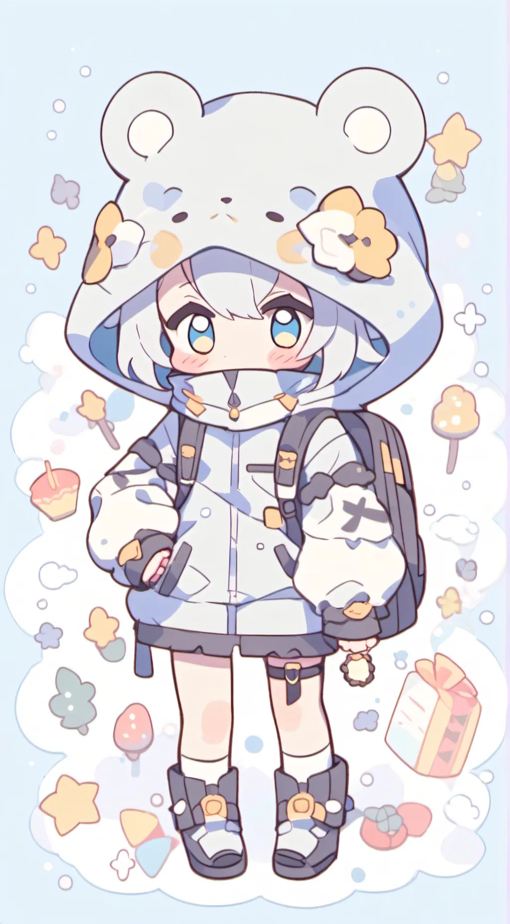 ai character: yuwie_7 background