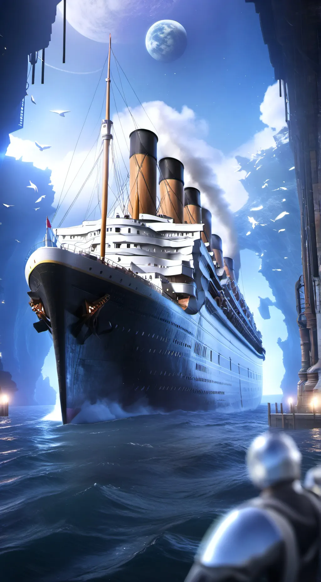 ai character: Titanic background