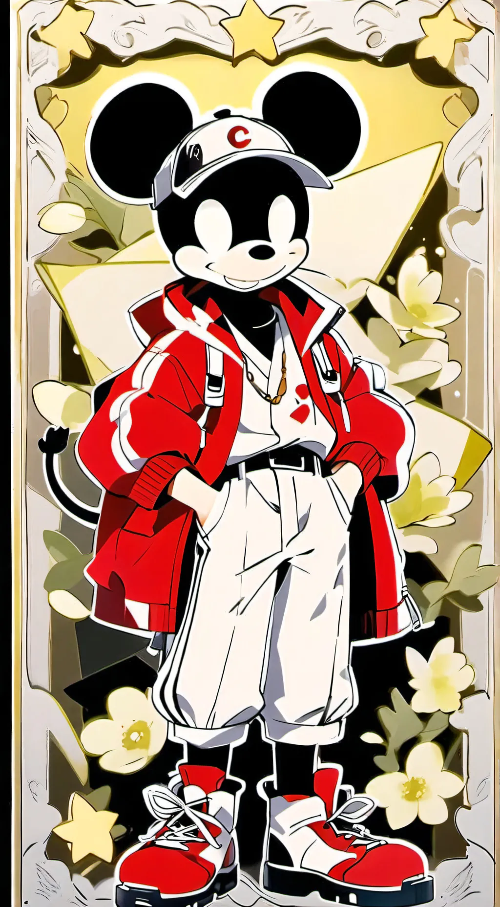 ai character: Mickey maus background