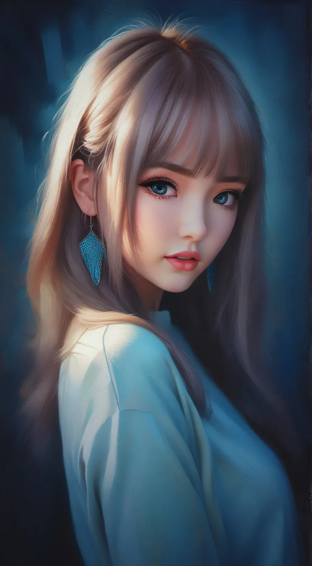 ai character: la femme Sarah  background