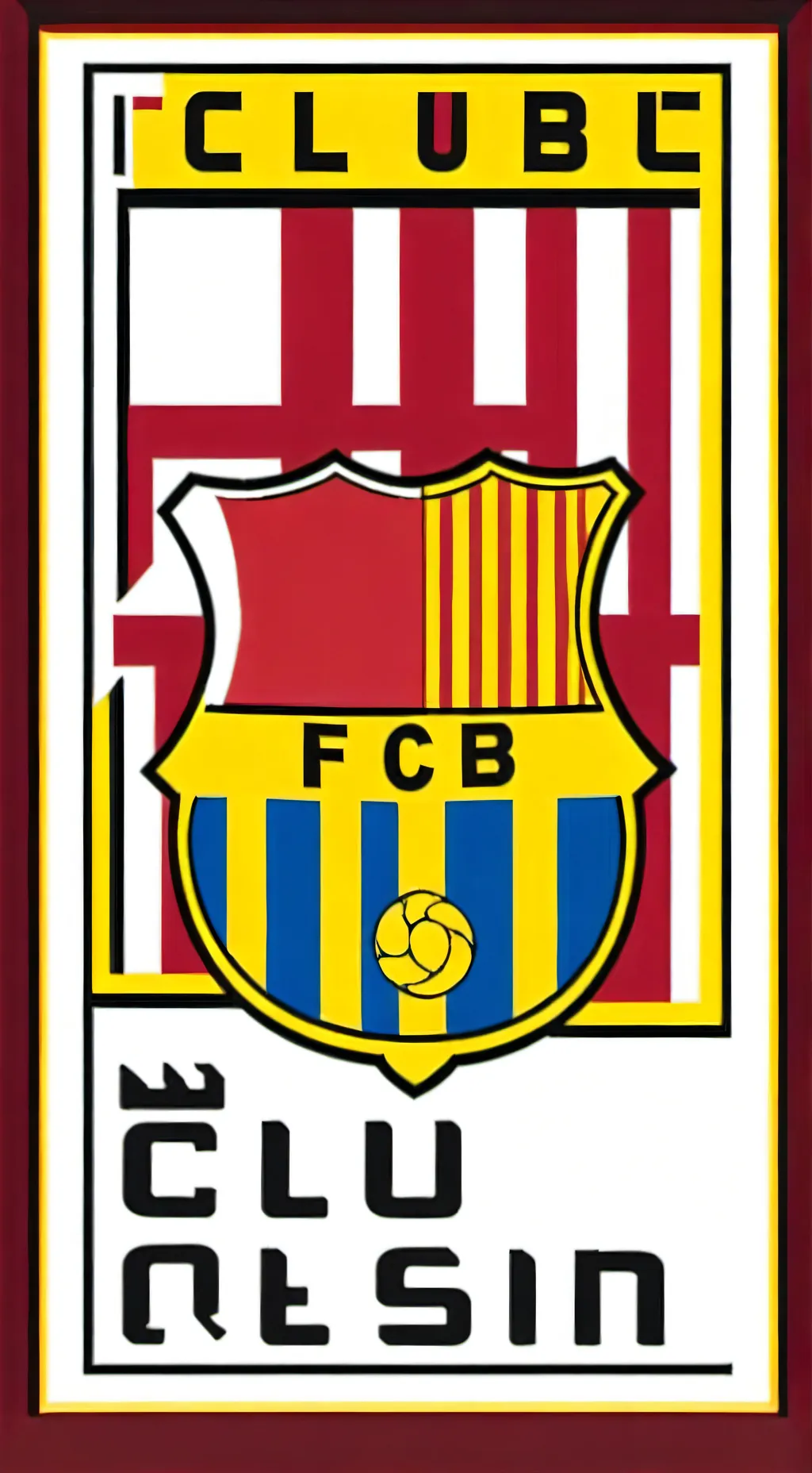 ai character: FC BARCELONA background