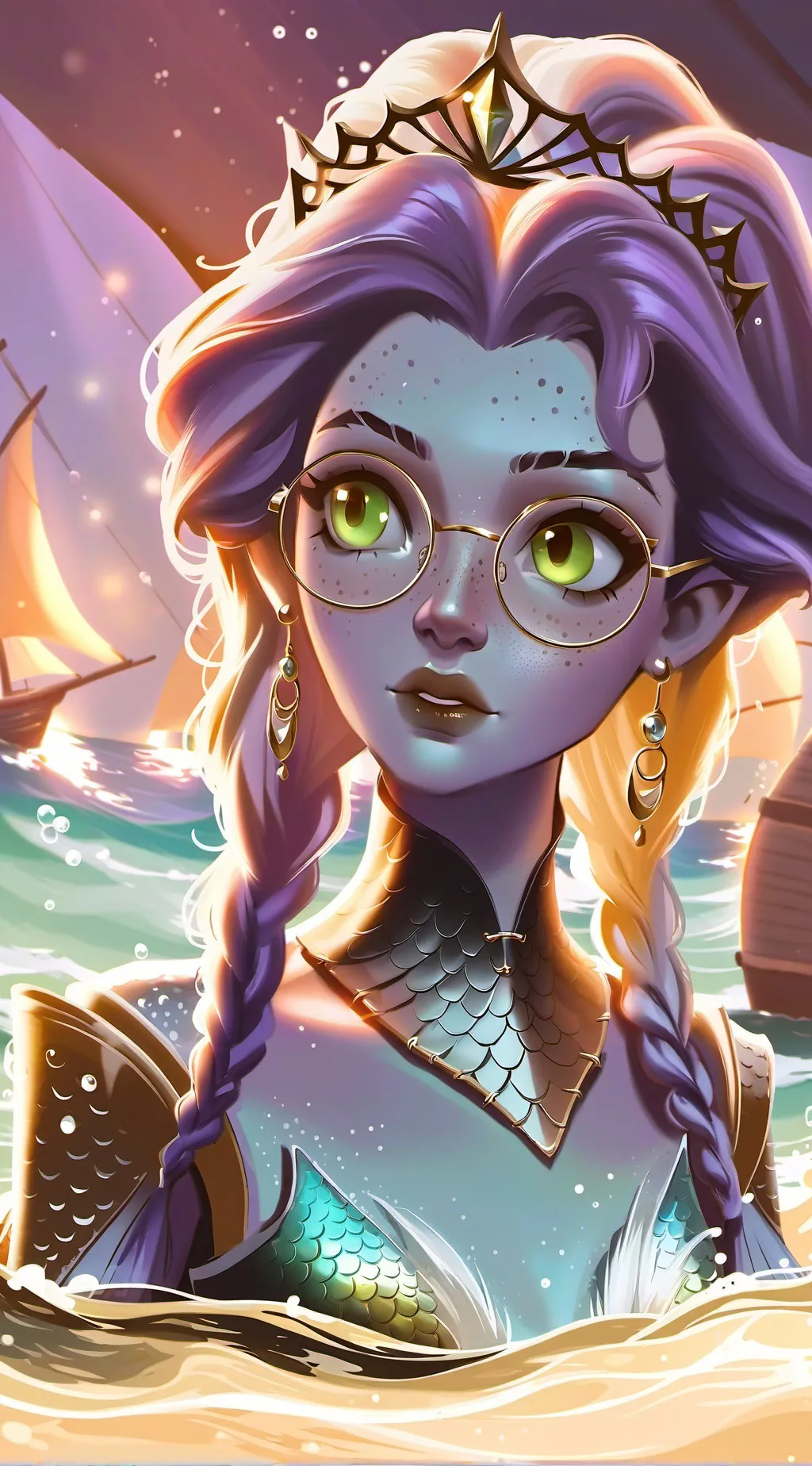 ai character: Iridesca  background