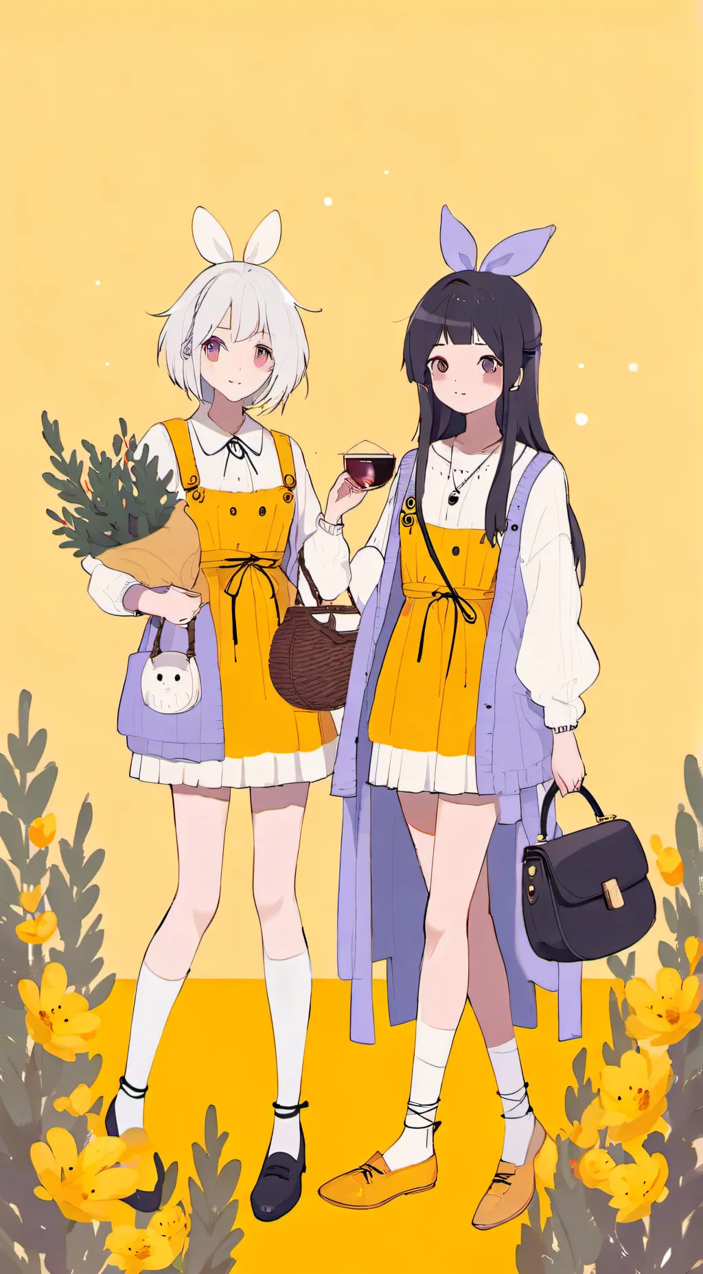 ai character: you 2 girlfrends background