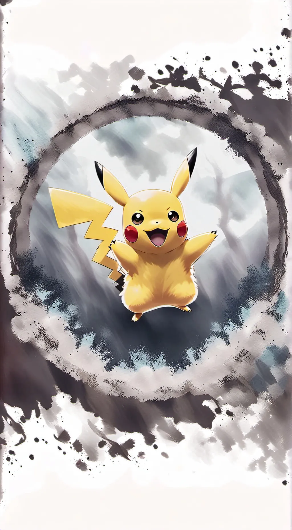 ai character: Pikachu background