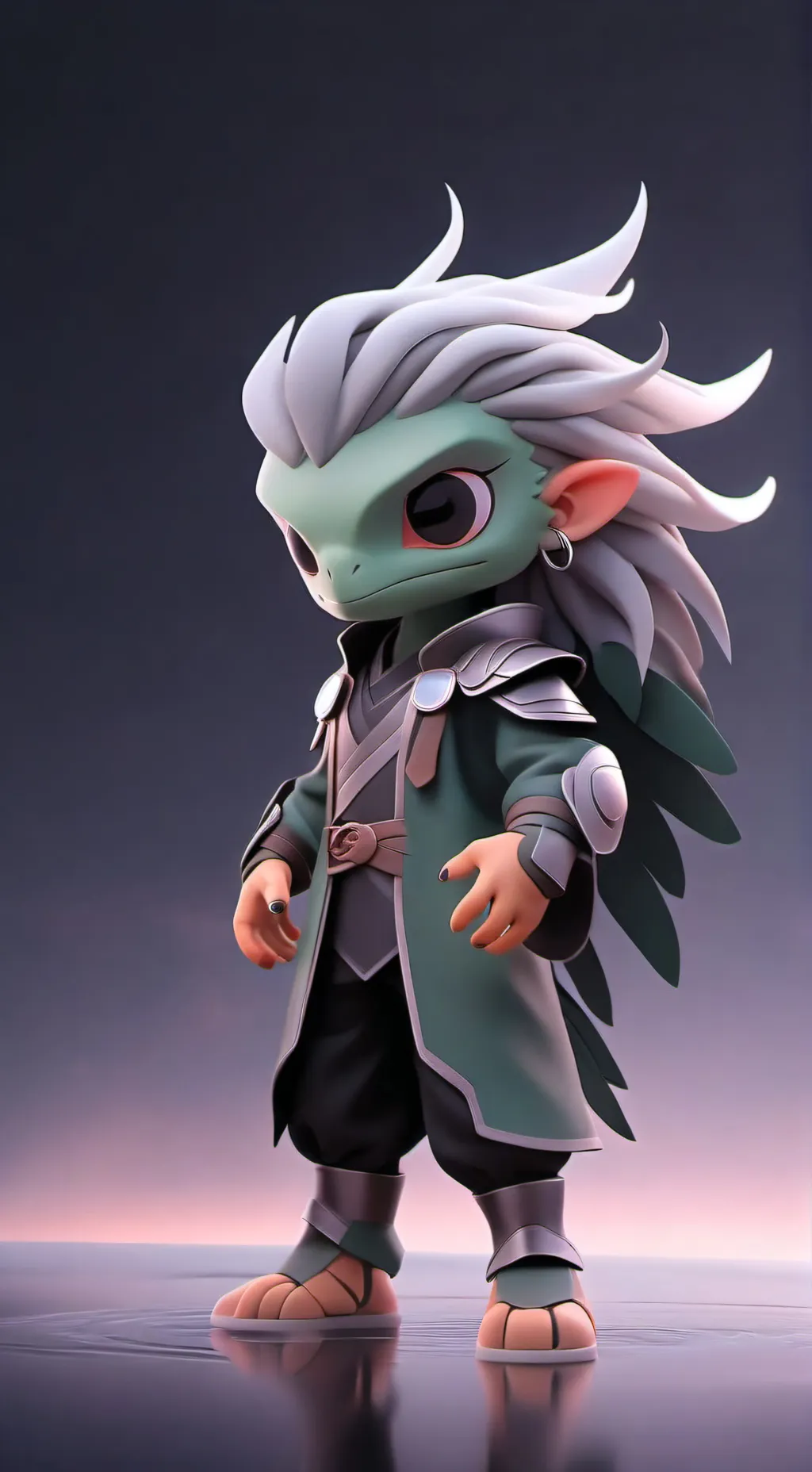 ai character: stork background