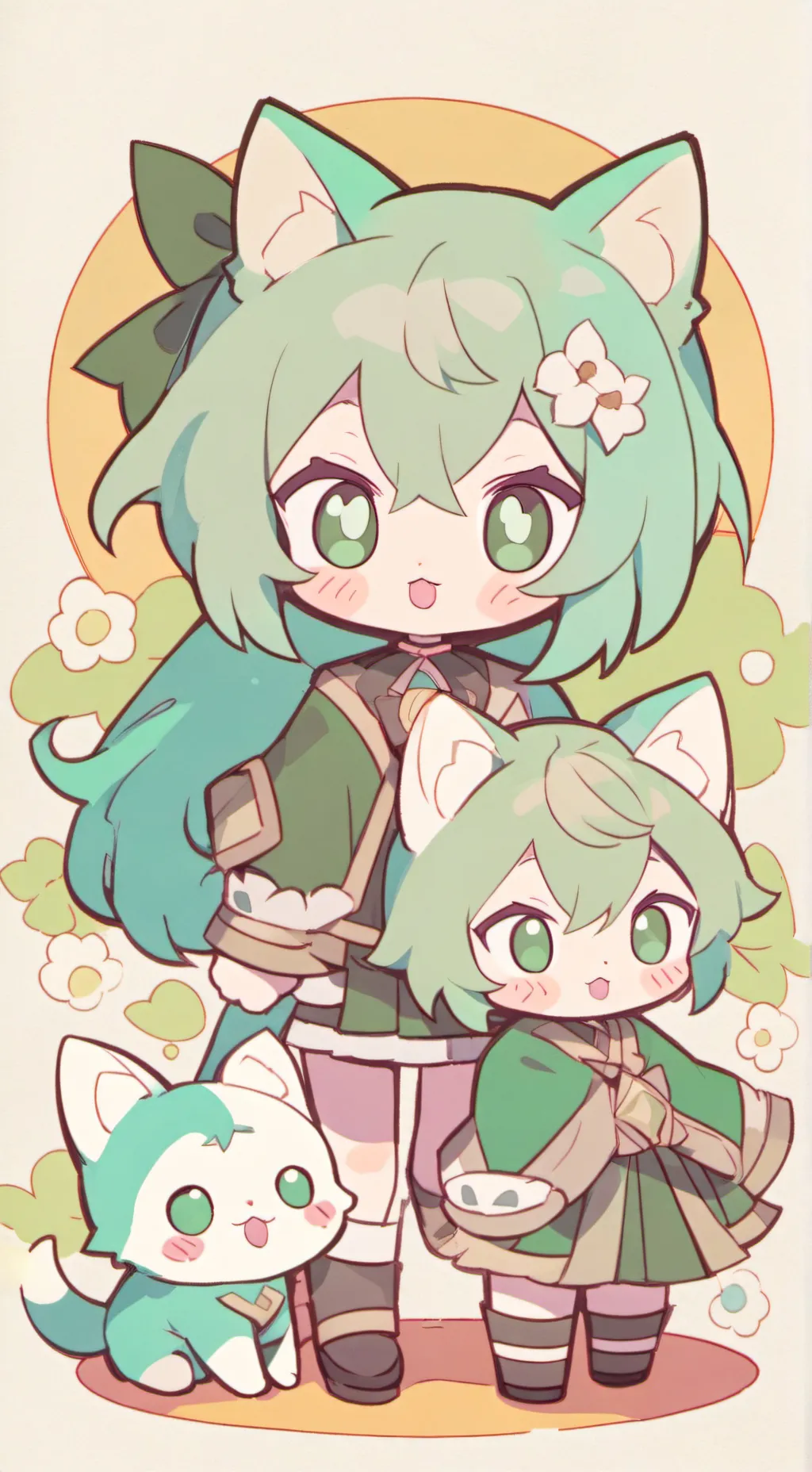 ai character: Zafó y michiti background
