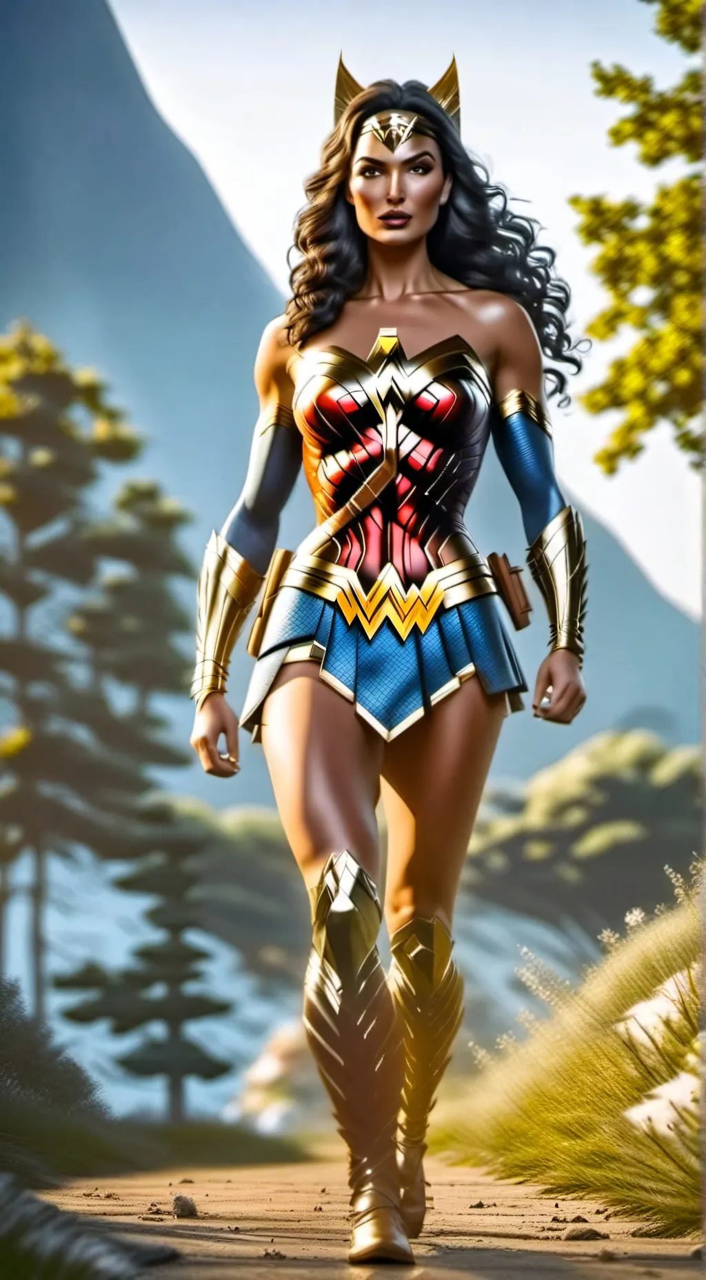 ai character: wonder Cheetah  background