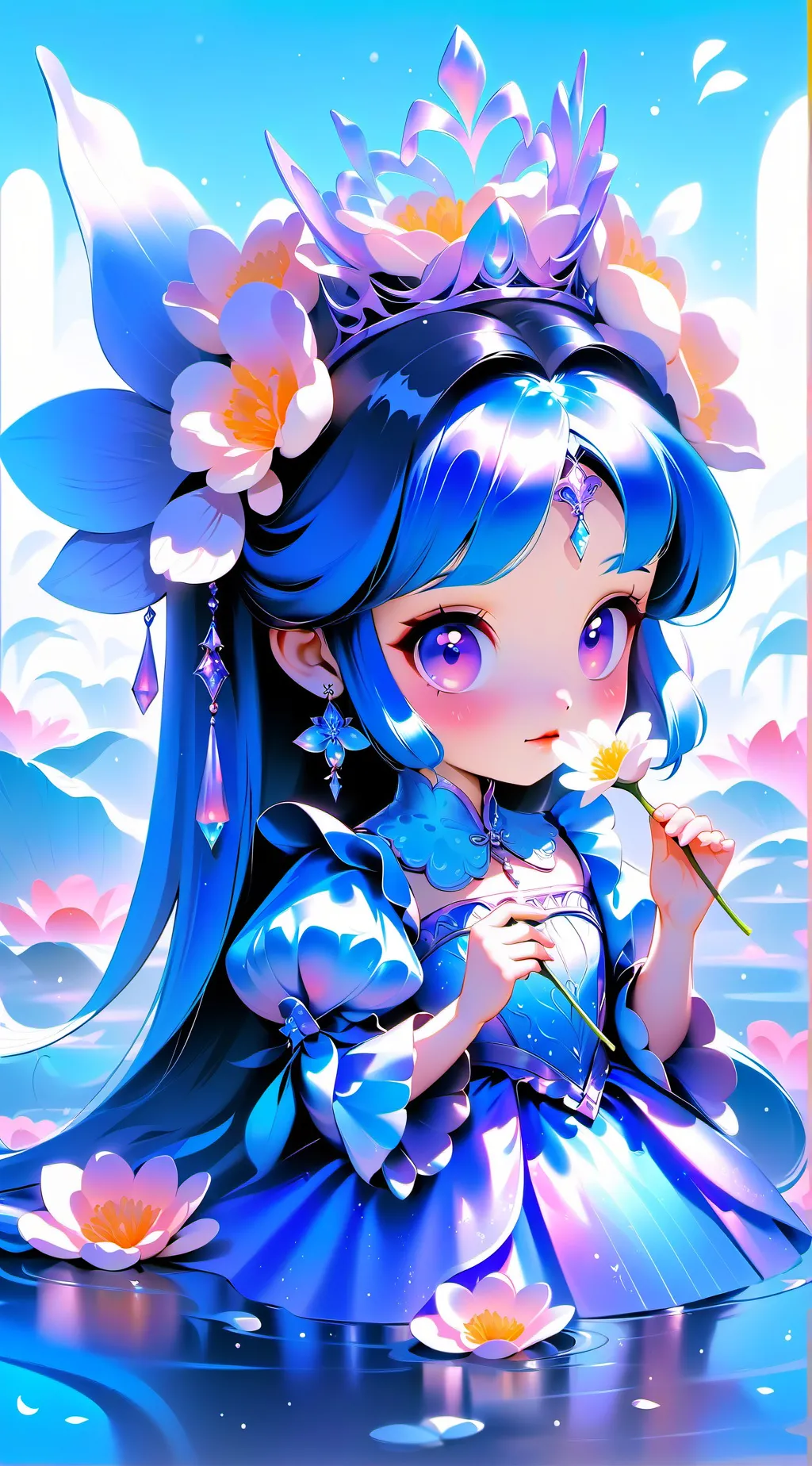 ai character: queen background
