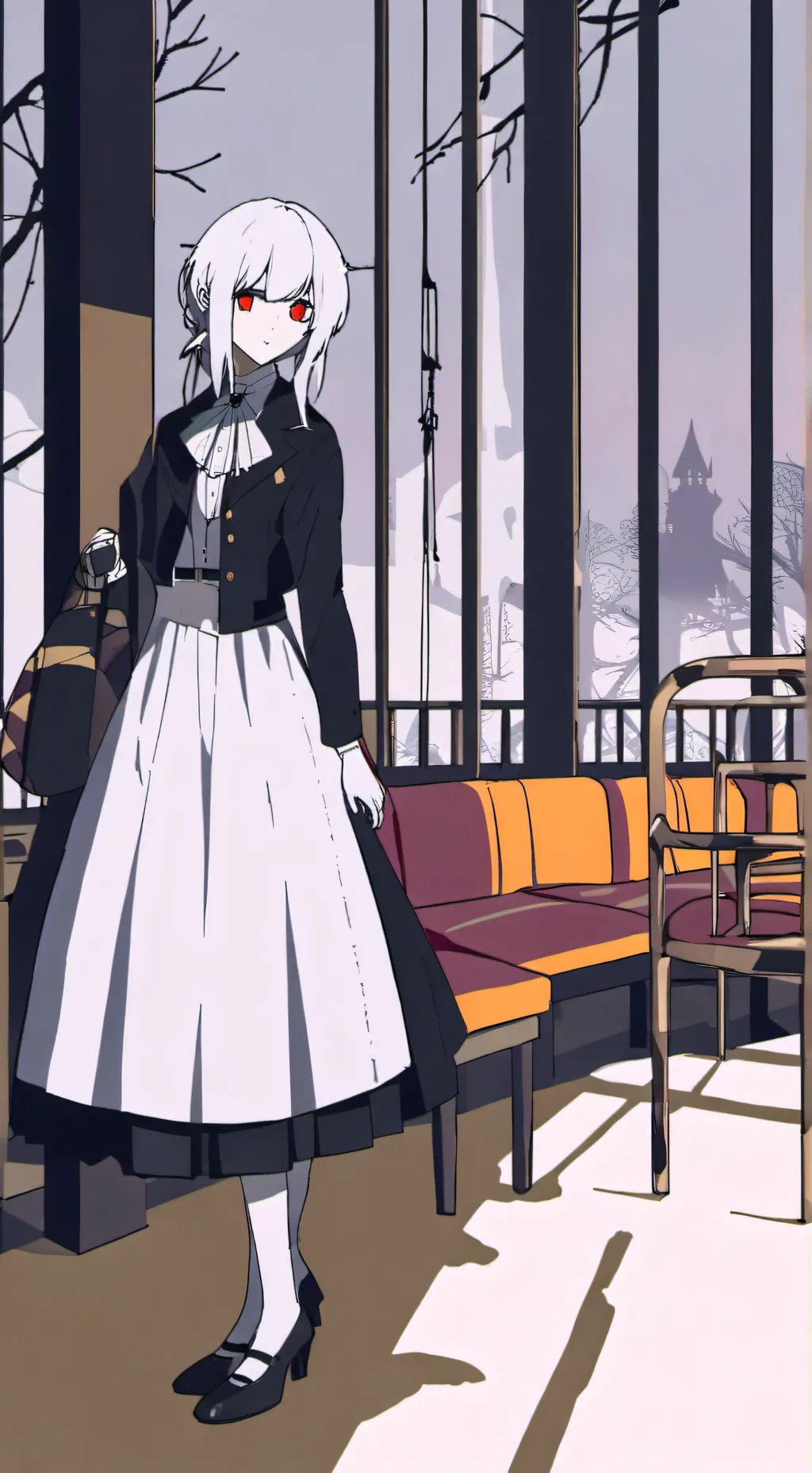 ai character: Haunted place background