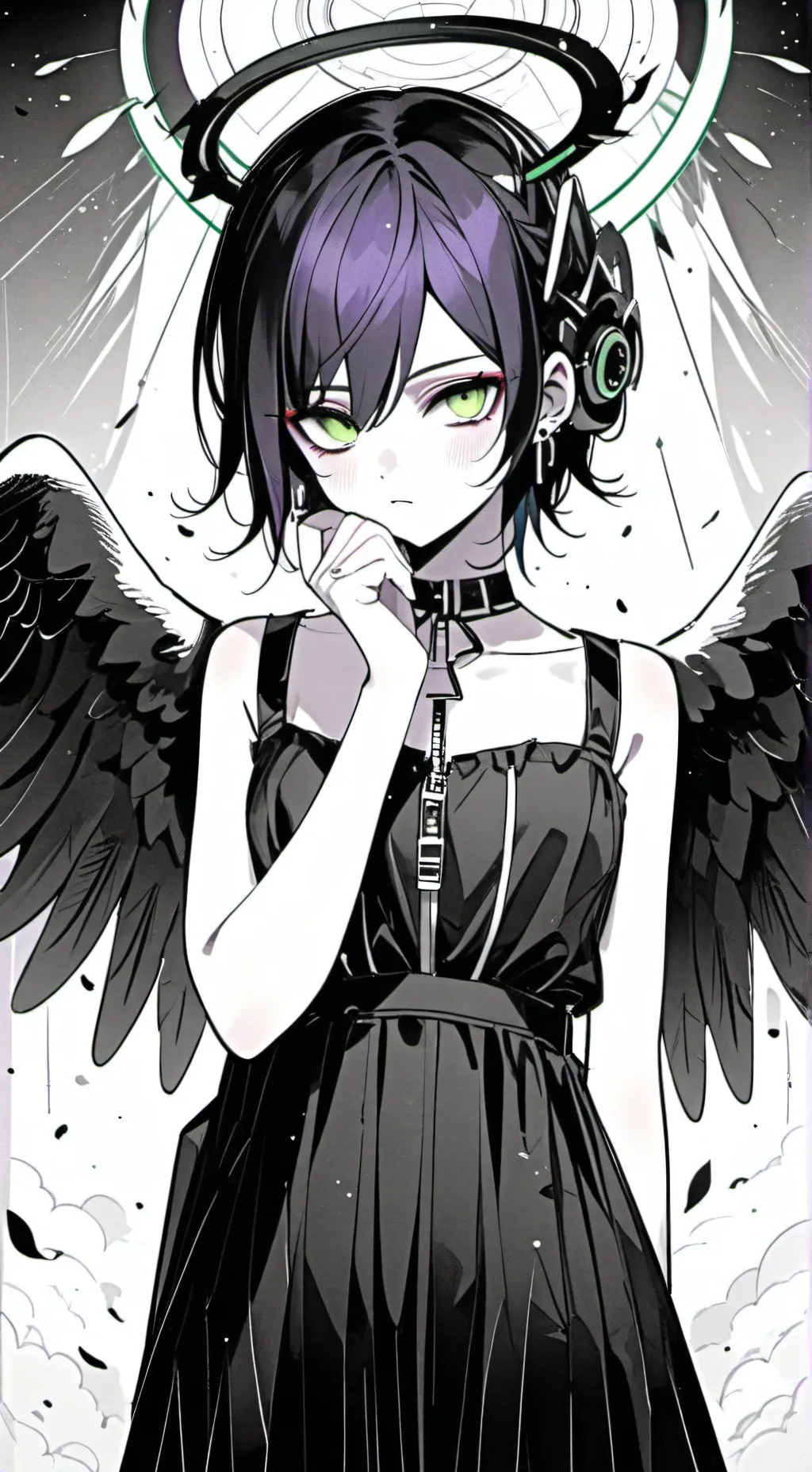 ai character: Irisée background