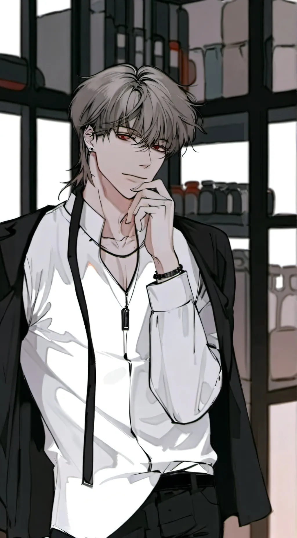 ai character: / 𝘼𝙡𝙖𝙣 / background