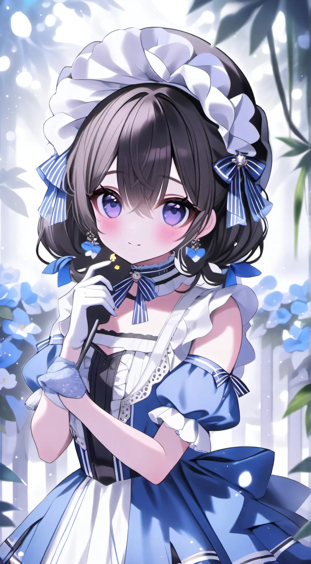 ai character: blue background