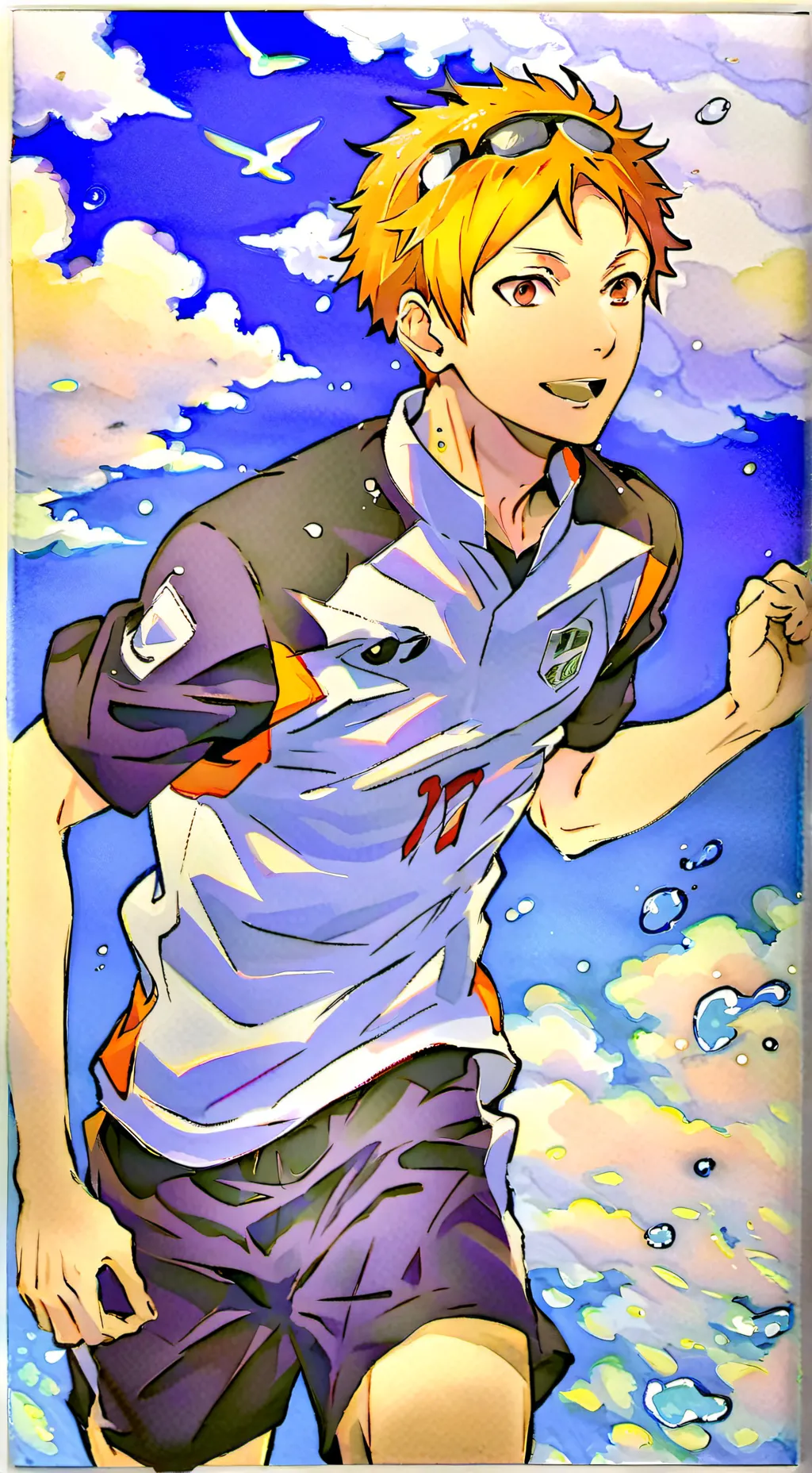 ai character: Kei Tsukishima  background