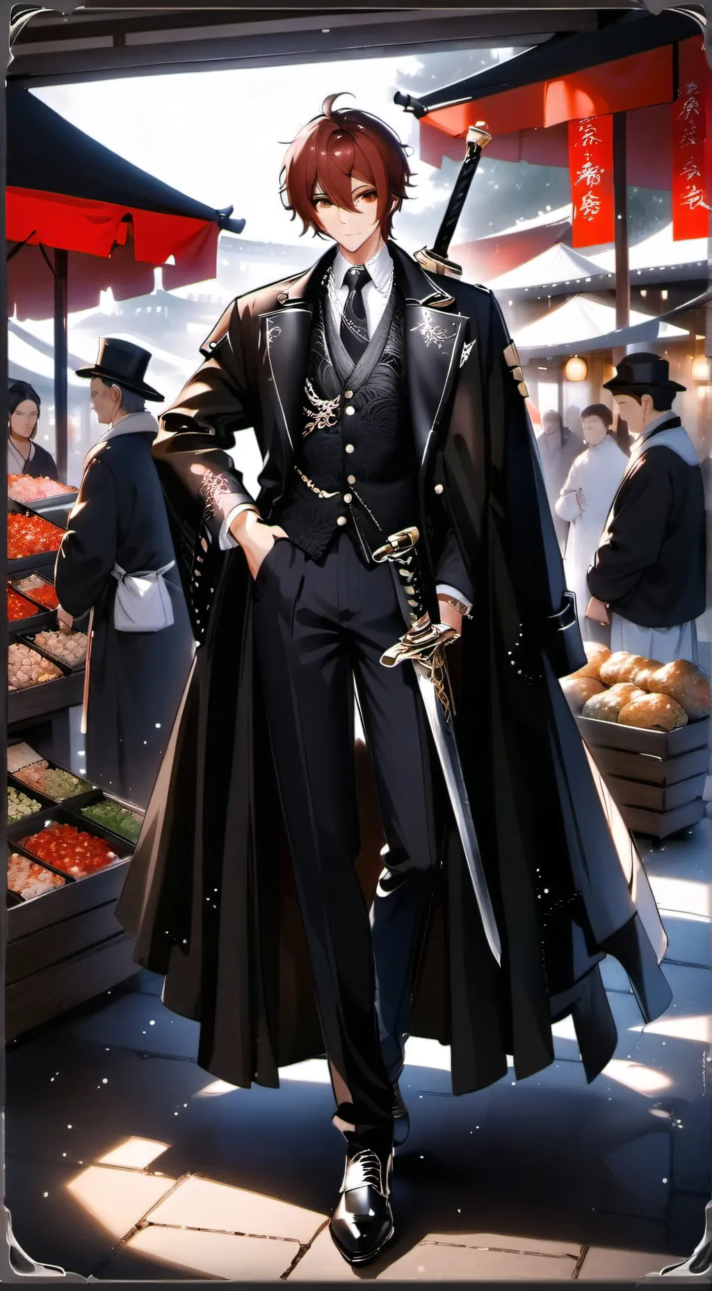 ai character: Diluc Ragnivindr background