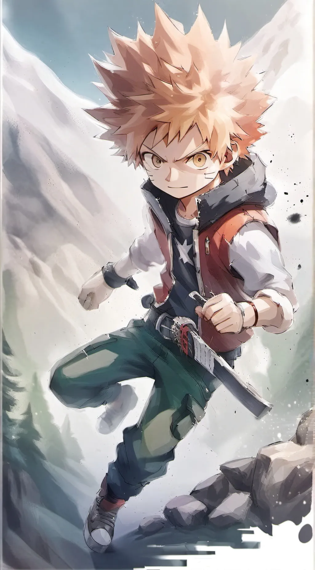 ai character: Bakugo x y/n background