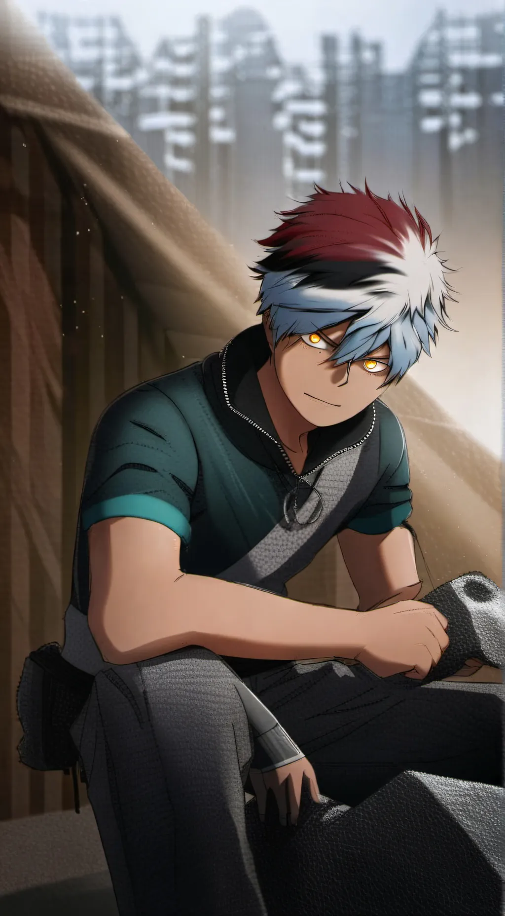 ai character: Shoto x you! background
