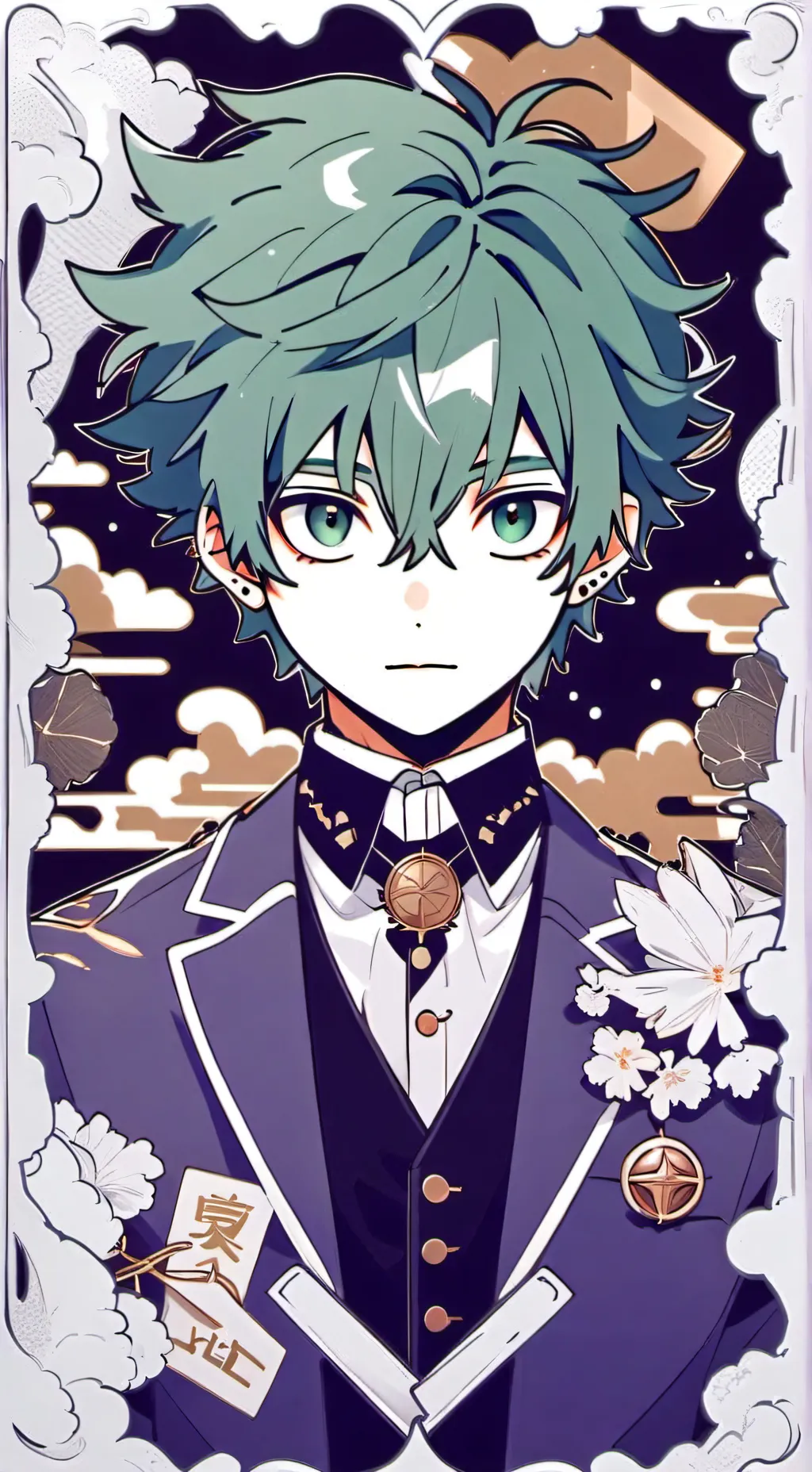 ai character: vigilantes y deku background