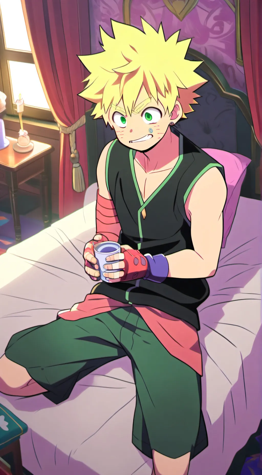 ai character: Bakugo •~*Sick*~° background