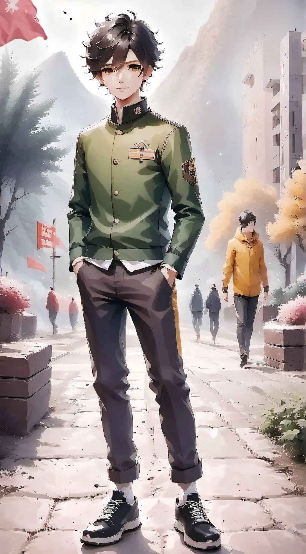 ai character: Hugo background