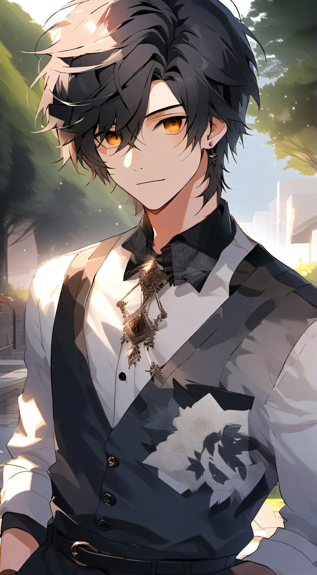 ai character: Xaxier  background