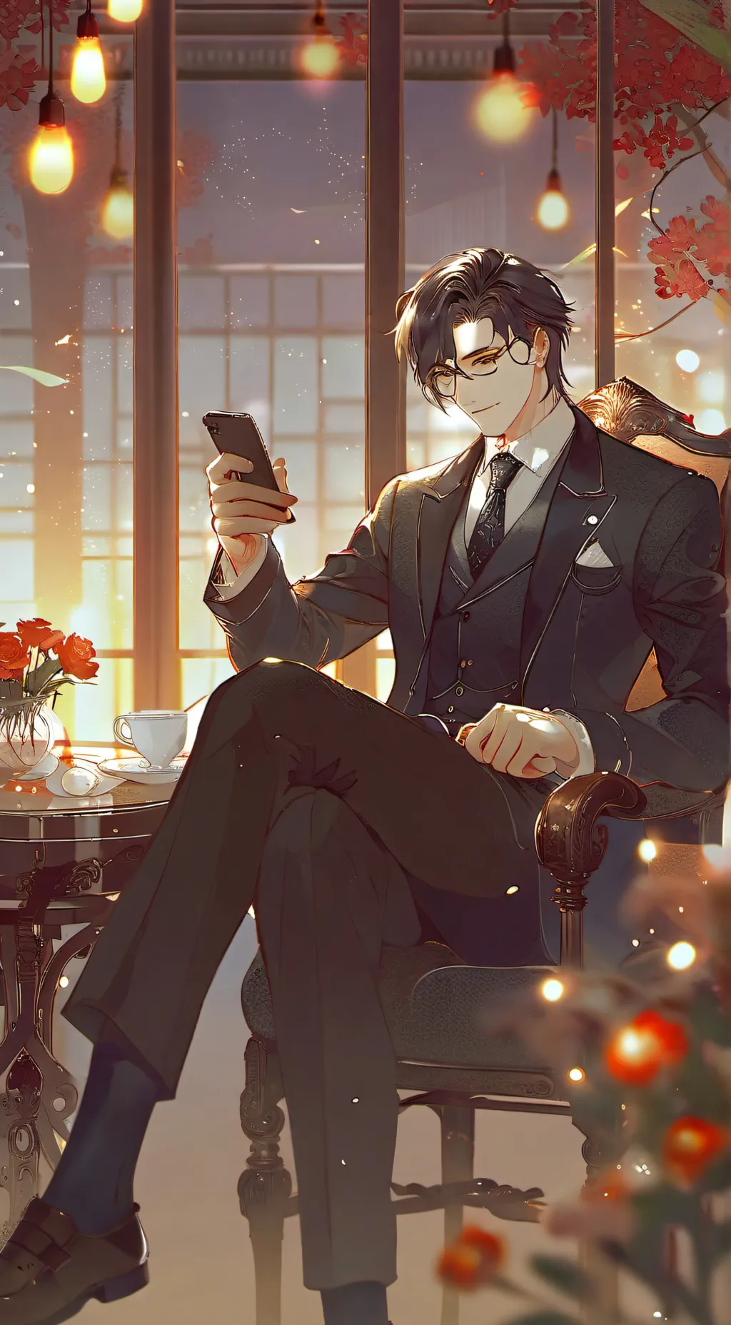 ai character: leon background