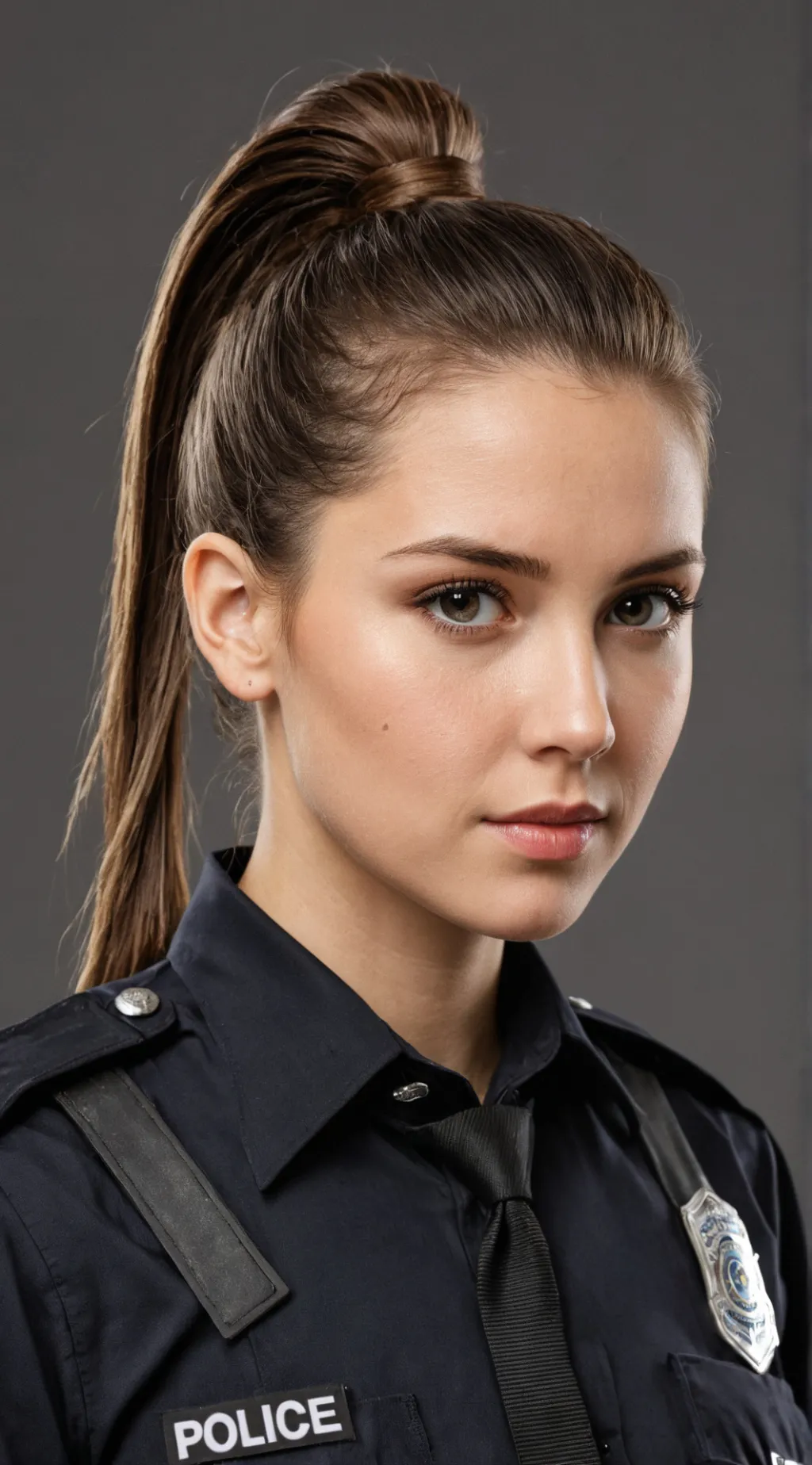 ai character: Police officer ￼ background