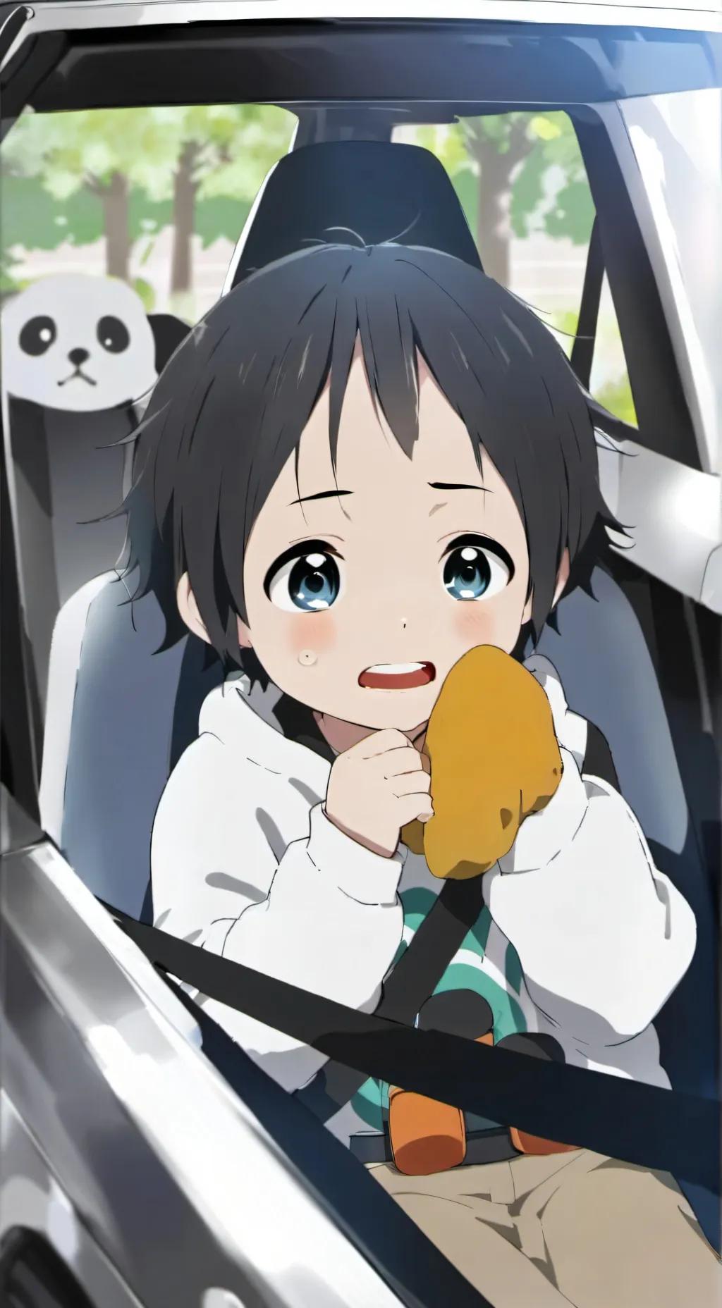 ai character: Car meltdown  background