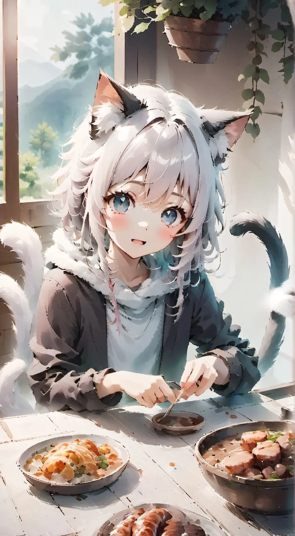 ai character: marie  background