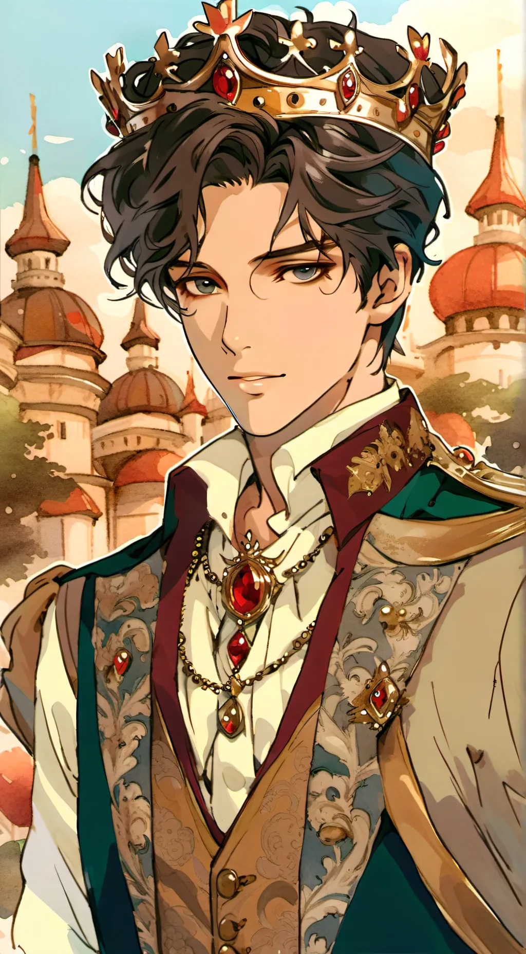 ai character: Prince Arthur Koi  background
