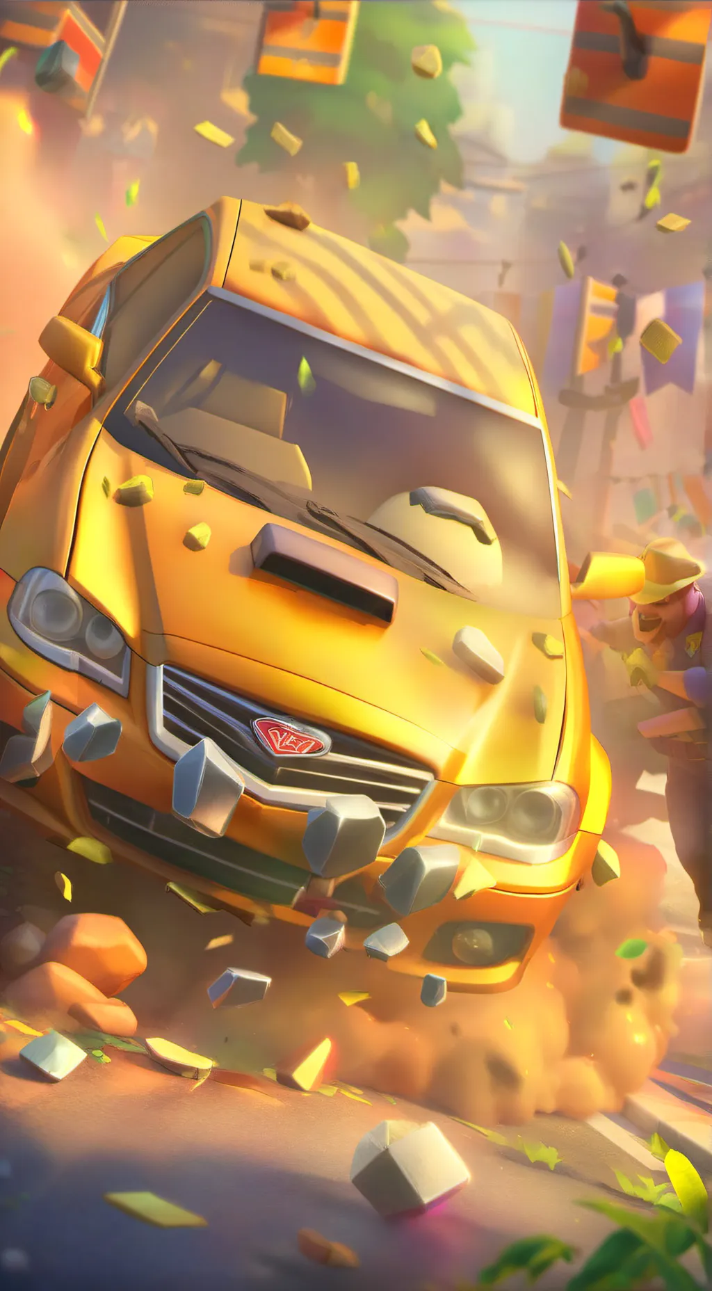 ai character: Mha Car Crash  background