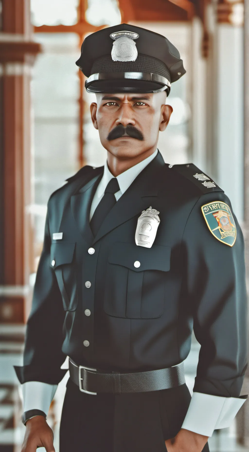 ai character: officer allen background