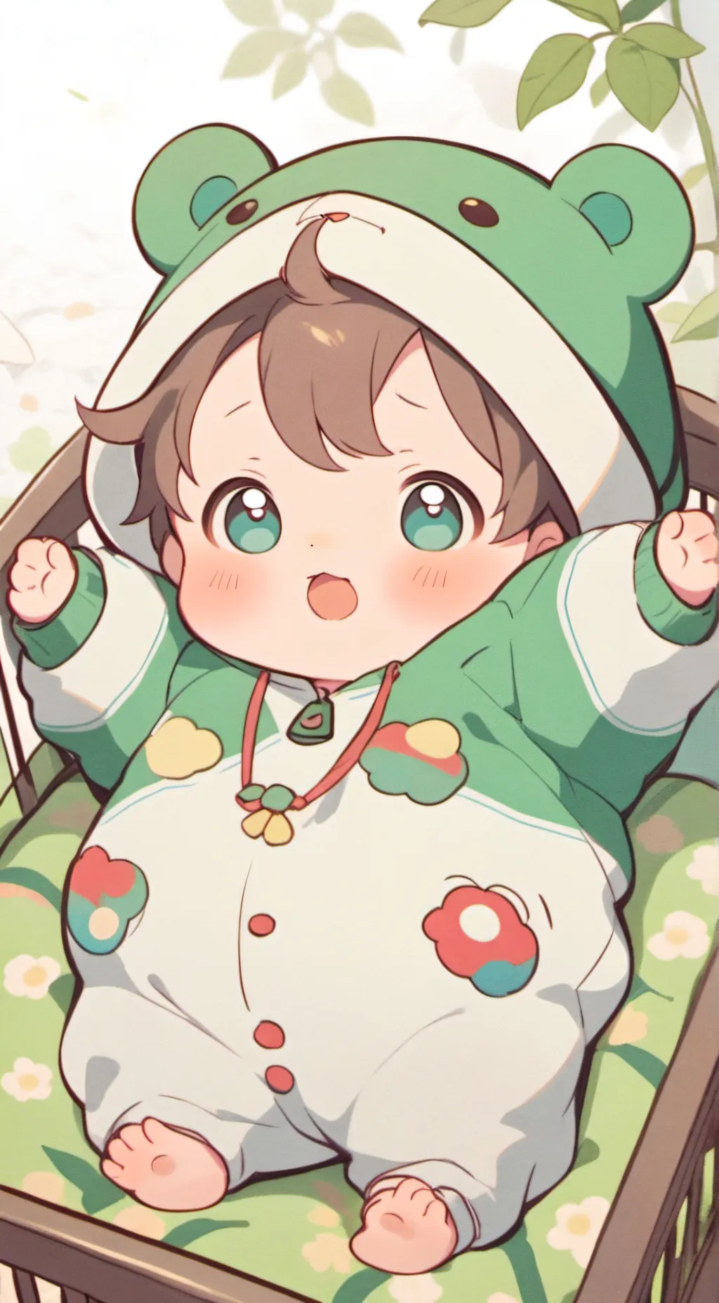 ai character: Baby world background