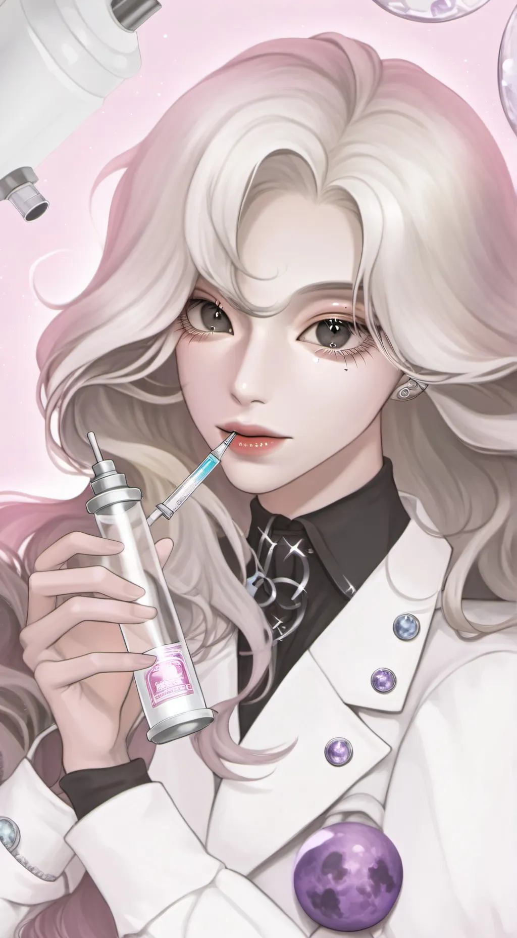ai character: ☆~•Scientist•~☆ background