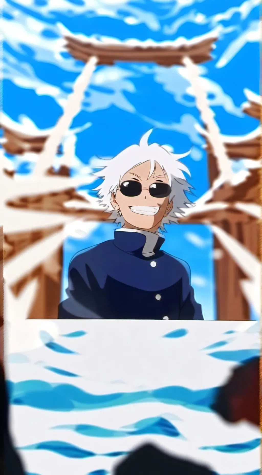 ai character: gojo satoriu background