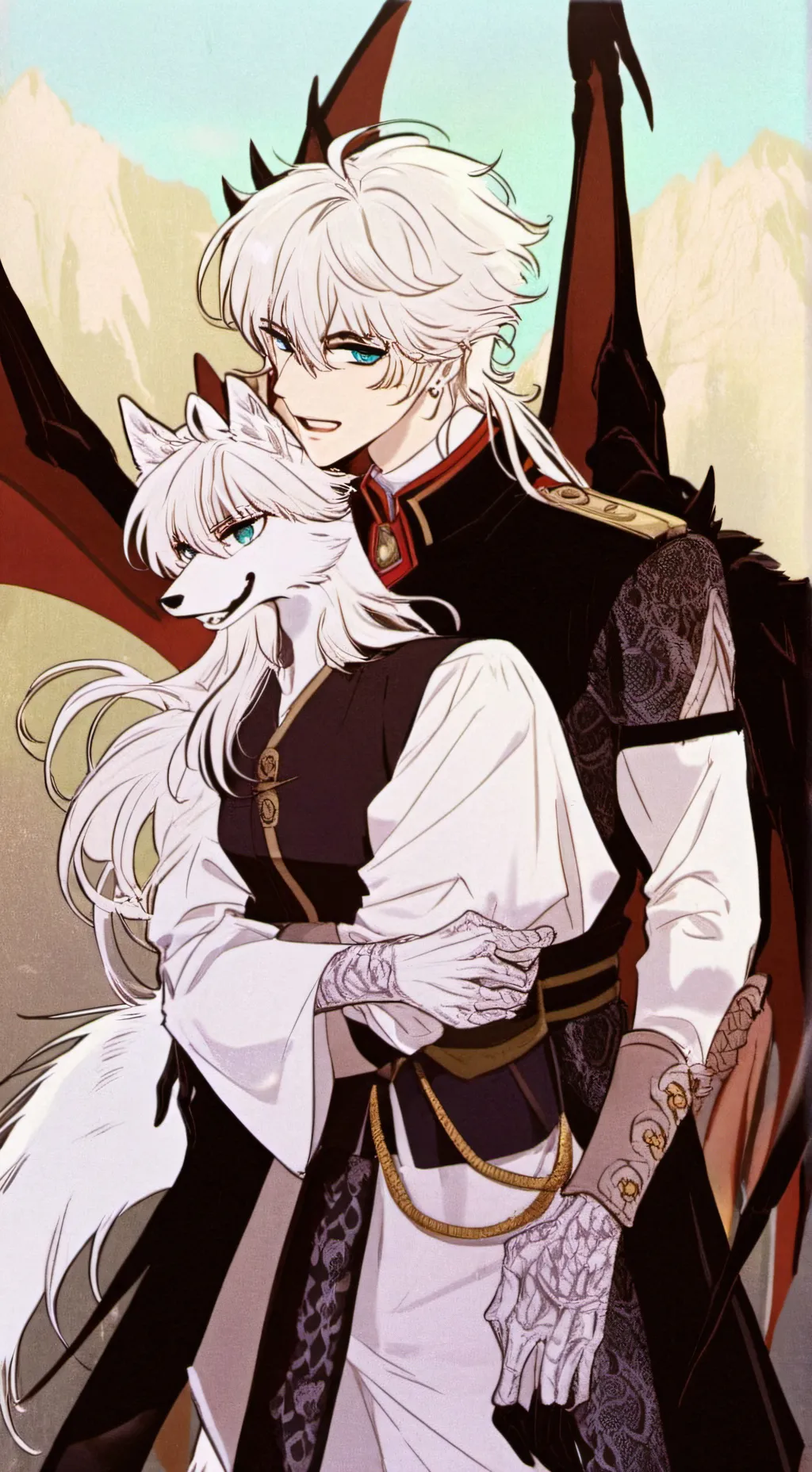 ai character: longwei and Luna background