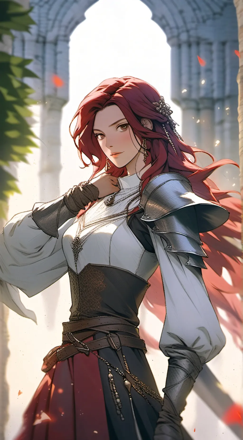 ai character: Aurora background