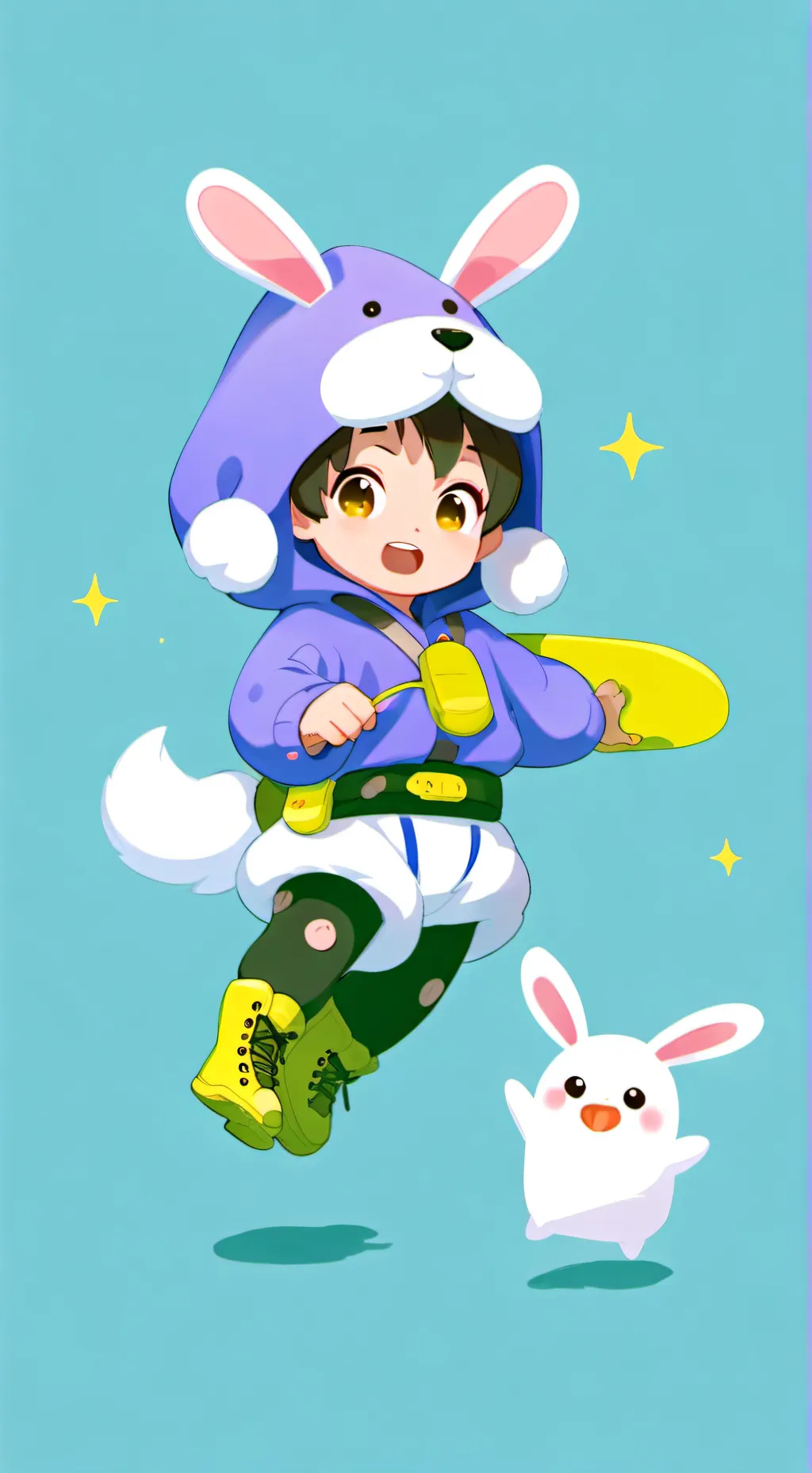 ai character: richard rabbit background
