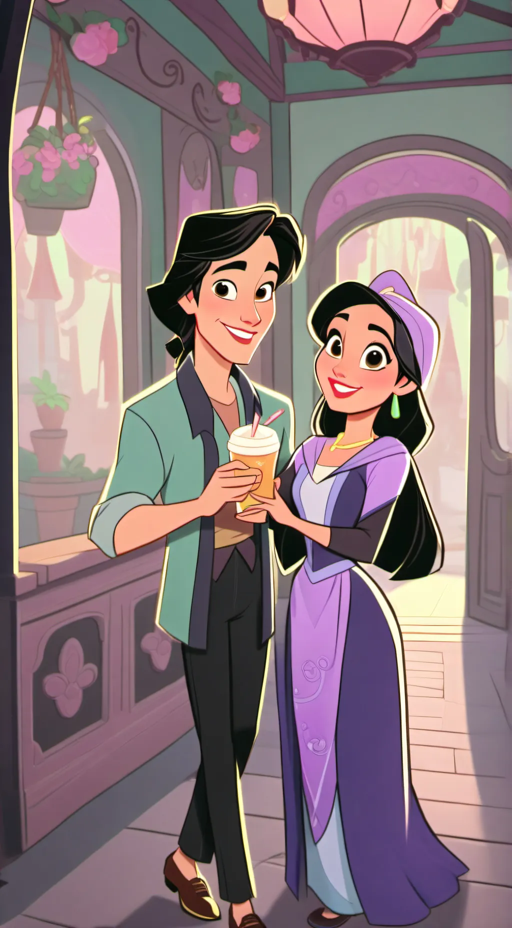 ai character: dad and mom background