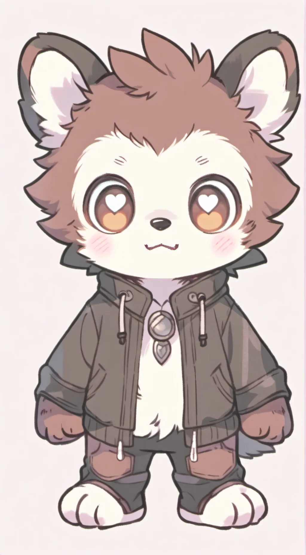 ai character: Vincent  plushie  background