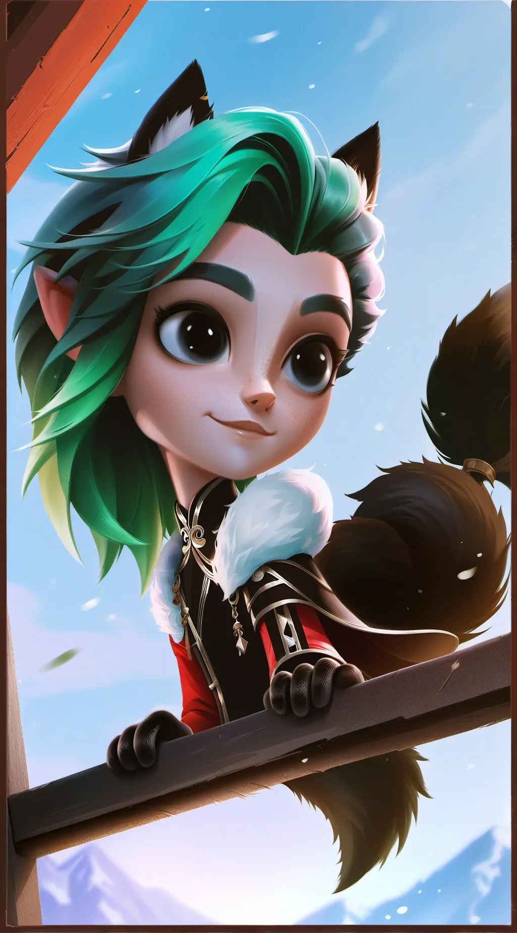 ai character: Emerald Spirit background