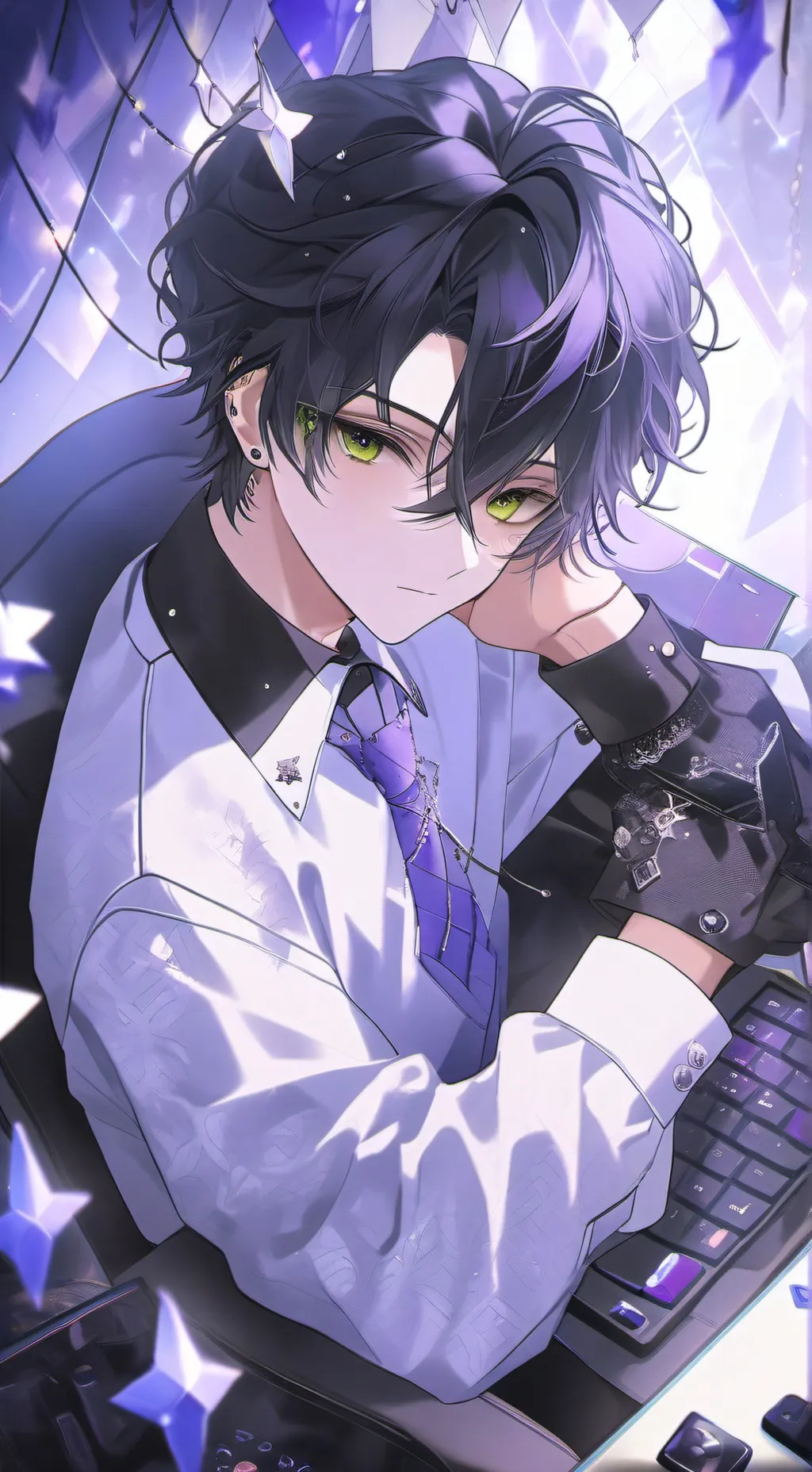 ai character: Demin background