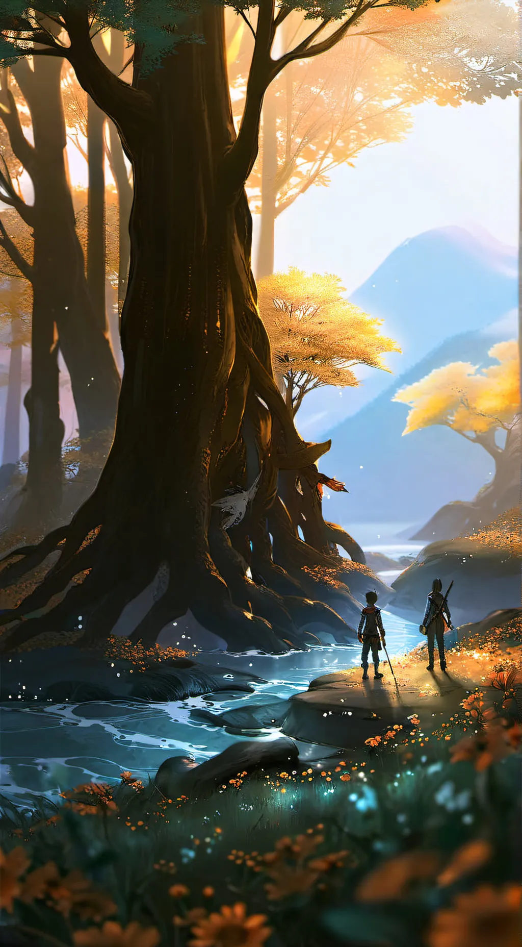 ai character: Other world background