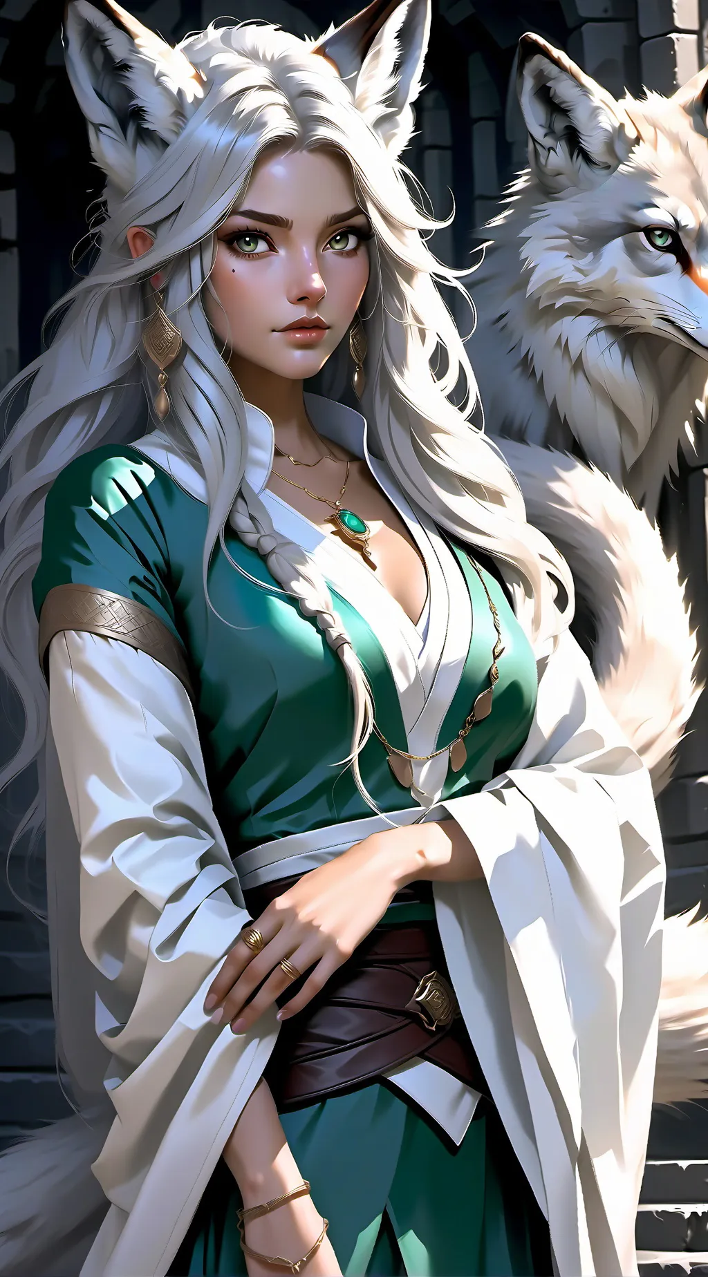 ai character: Luna background