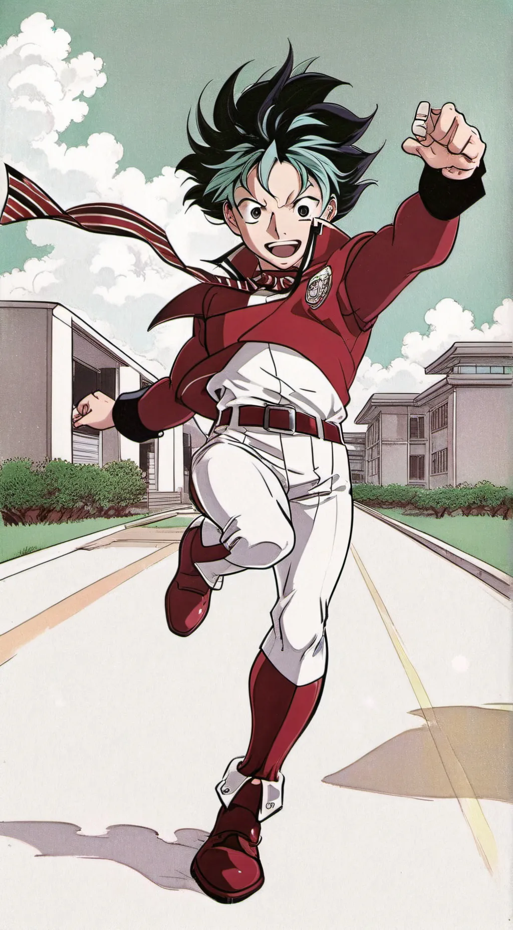 ai character: mha school  background