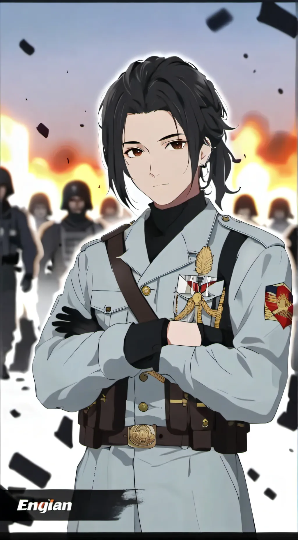 ai character: soldado alemán background