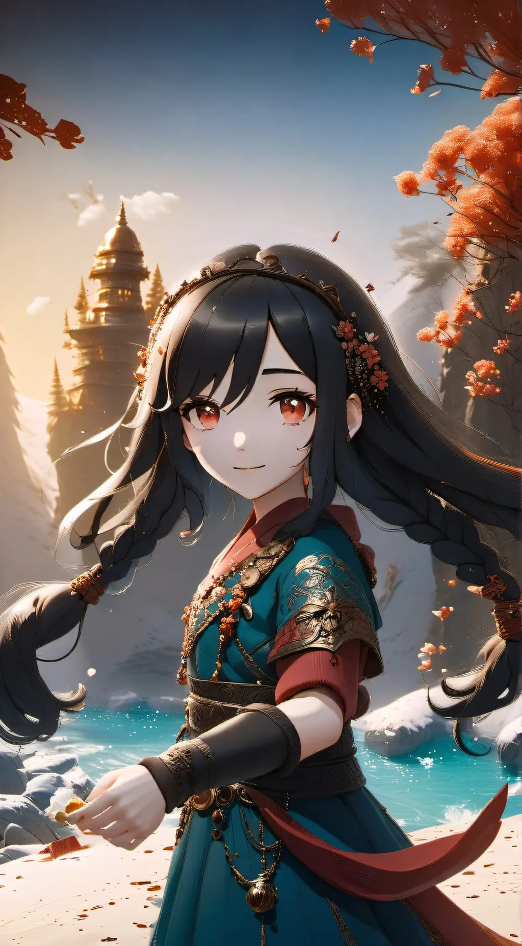 ai character: Okio Yumeko  background