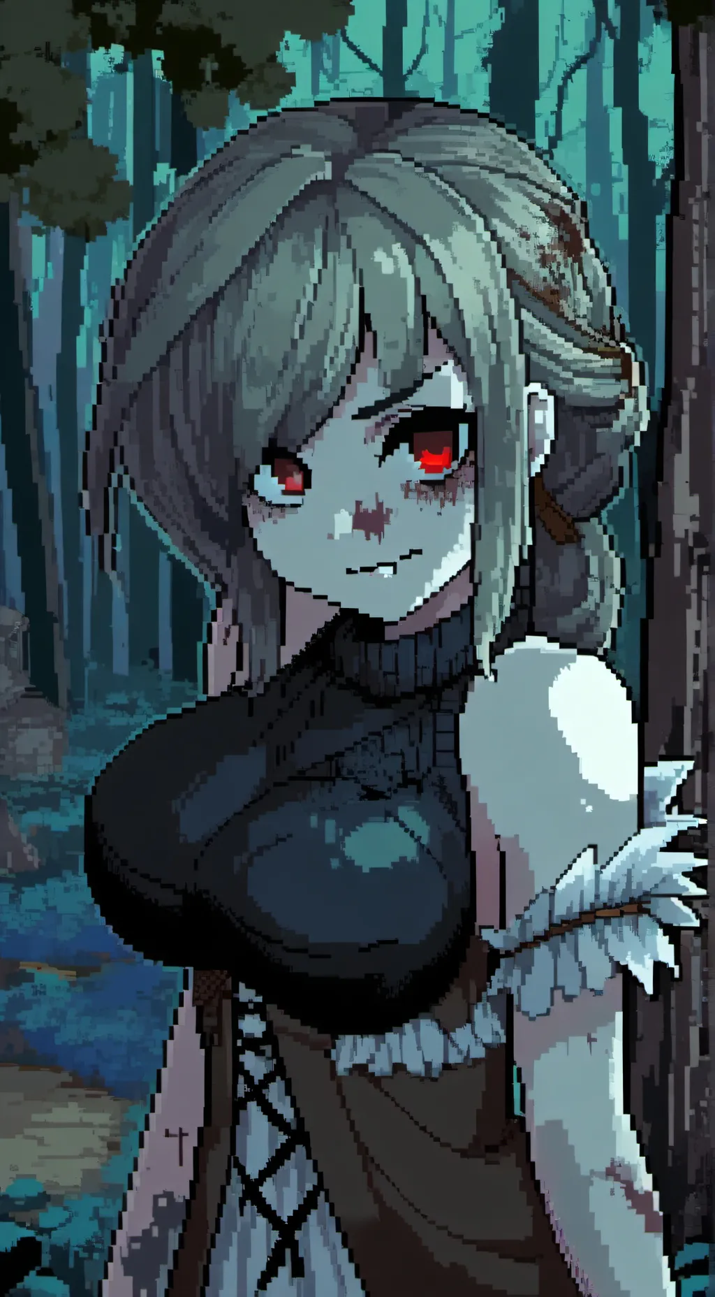 ai character: Zombie Girl background