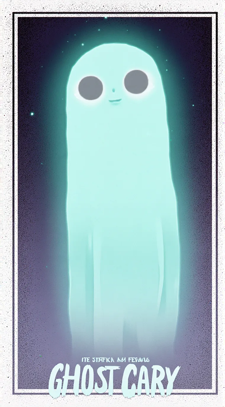 ai character: un fantasma background