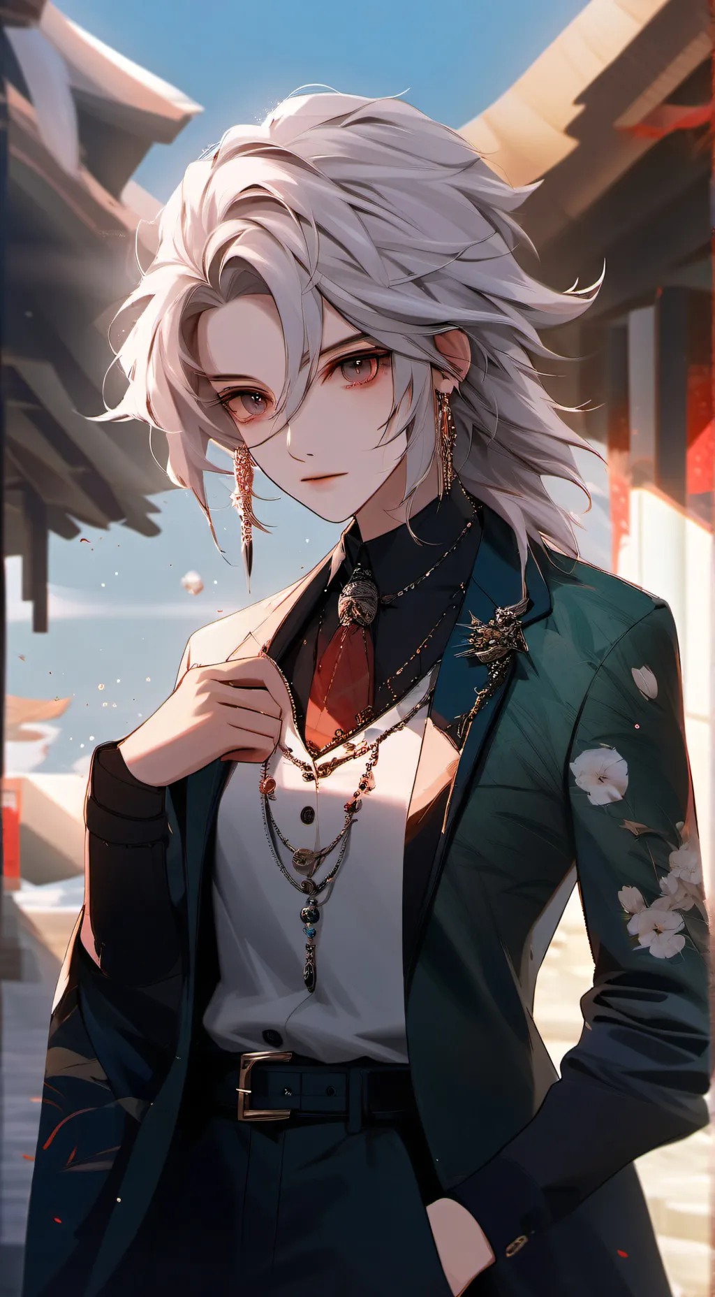 ai character: levi/Bl background